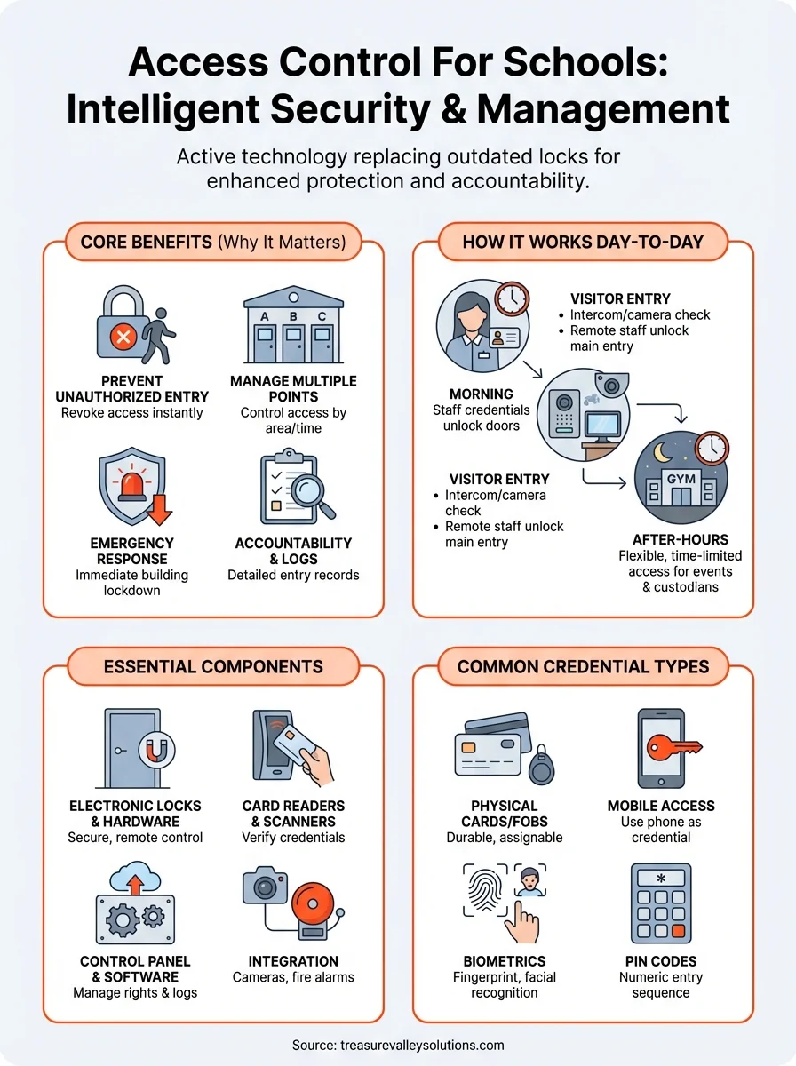 access control for schools infographic